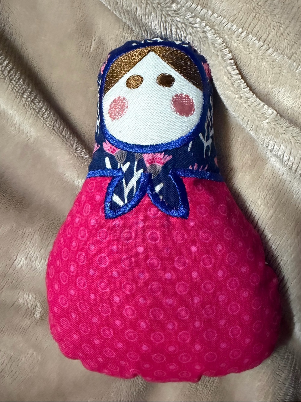 Homemade Fabric doll for play or decor